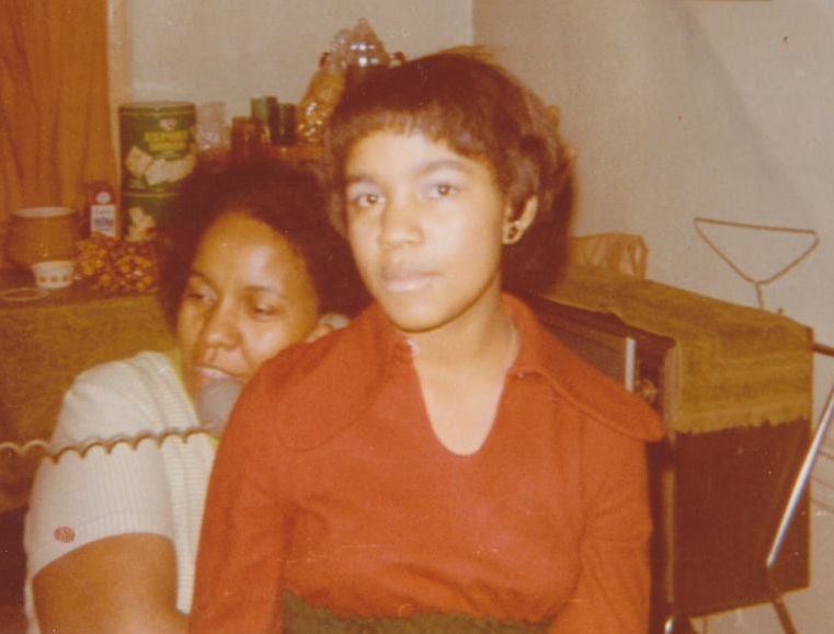 Joyce with her mother <a href='https://www.therootsofmysoul.com/prod/ujima/scripts/memorials3.pl?memorialnum=100000002'>Lue A Jones</a>